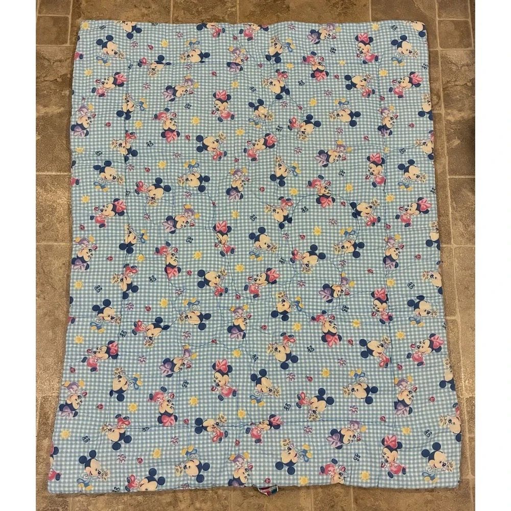 Disney Baby Mickey‎ Minnie Mouse Crib Quilt Comforter Fitted Sheet Crib Skirt